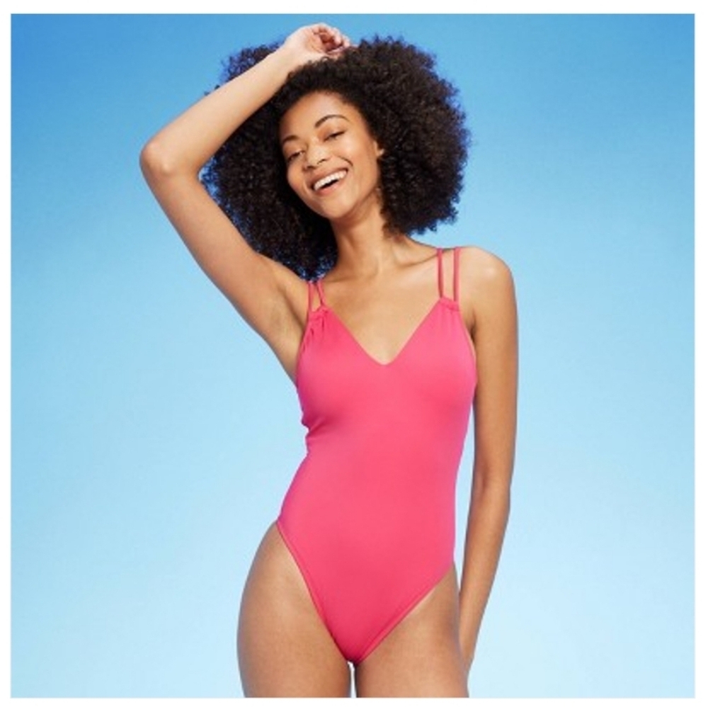 Shade & Shore Pink One Piece Swimsuit